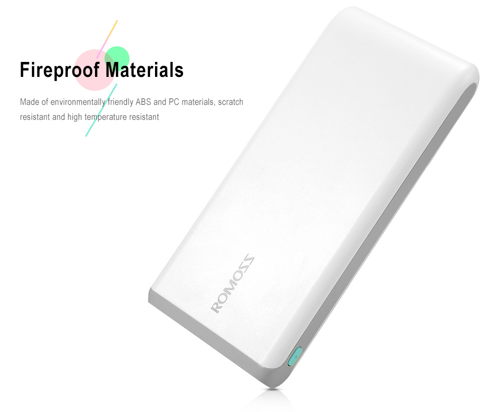 ROMOSS Arrow 20 20000mAh Portable Power Bank 2.1A Fast Charging Dual USB External Battery Charger ROMOSS Arrow 20 20000mAh Portable Power Bank 2.1A Fast Charging Dual USB External Battery Charger
