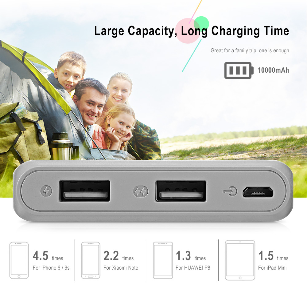 ROMOSS Arrow 10 10000mAh Portable Power Bank 2.1A Fast Charging Dual USB External Battery Charger ROMOSS Arrow 10 10000mAh Portable Power Bank 2.1A Fast Charging Dual USB External Battery Charger