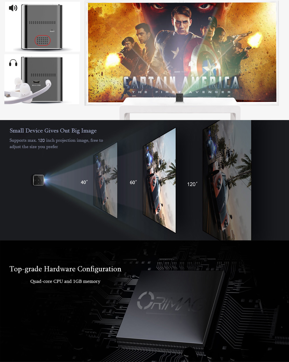 P6 Projector 1080P for Home Cinema P6 Projector 1080P for Home Cinema