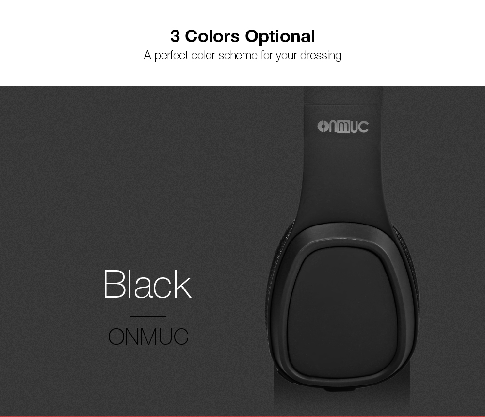 ONMUC L5 Wireless Foldable Touch Controlled Bluetooth Headphones Stretchable Headband ONMUC L5 Wireless Foldable Touch Controlled Bluetooth Headphones Stretchable Headband