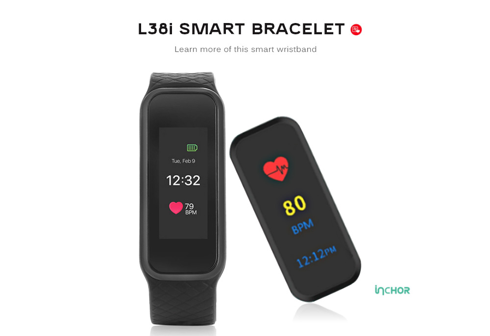 L38i Colorful TFT Screen Heart Rate Monitor Smart Bracelet L38i Colorful TFT Screen Heart Rate Monitor Smart Bracelet