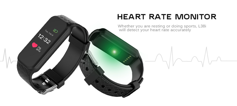 L38i Colorful TFT Screen Heart Rate Monitor Smart Bracelet L38i Colorful TFT Screen Heart Rate Monitor Smart Bracelet