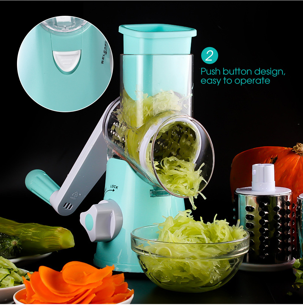 Multifunctional Drum-type Hand-operated Vegetable Cheese Shredder Device Kitchen Accessories