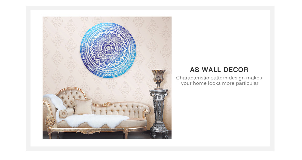 148x 148cm Round Bohemian Style Thin Chiffon Beach Towel Wall Hanging Home Decor 148x 148cm Round Bohemian Style Thin Chiffon Beach Towel Wall Hanging Home Decor