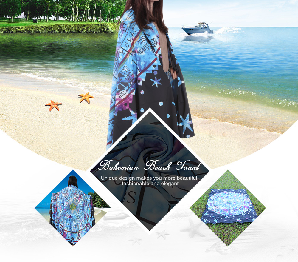200 x 148cm Mysterious Constellation Printed Tapestry Summer Beach Towel Mat 200 x 148cm Mysterious Constellation Printed Tapestry Summer Beach Towel Mat