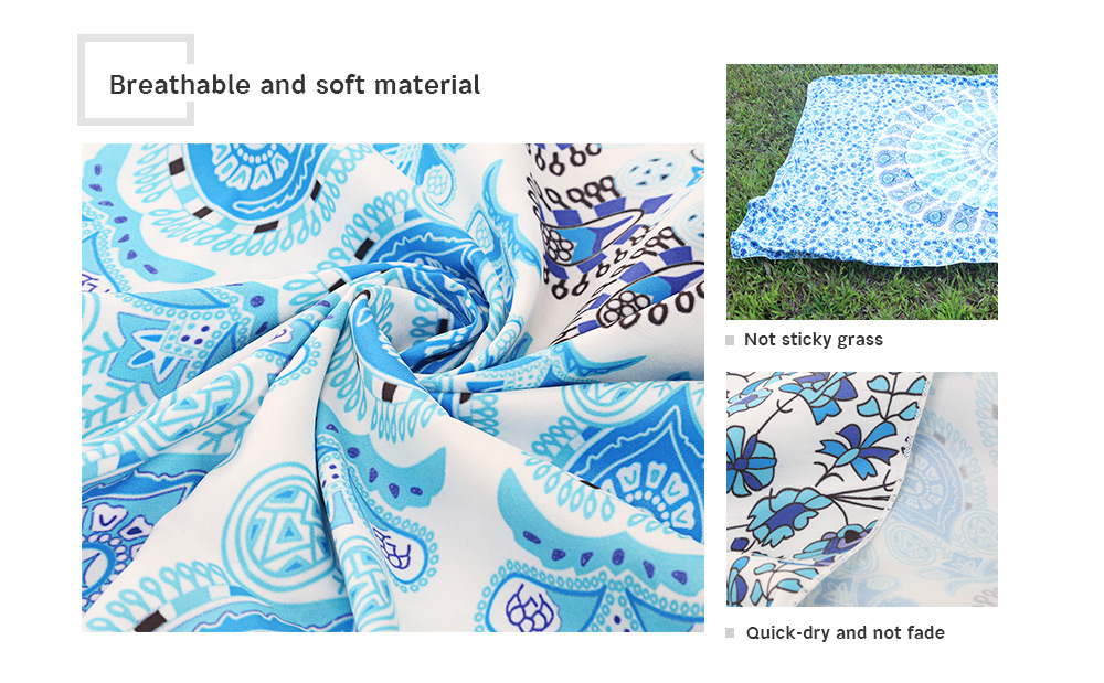 200 x 148cm Rectangle Bohemian Style Thin Chiffon Beach Towel 200 x 148cm Rectangle Bohemian Style Thin Chiffon Beach Towel
