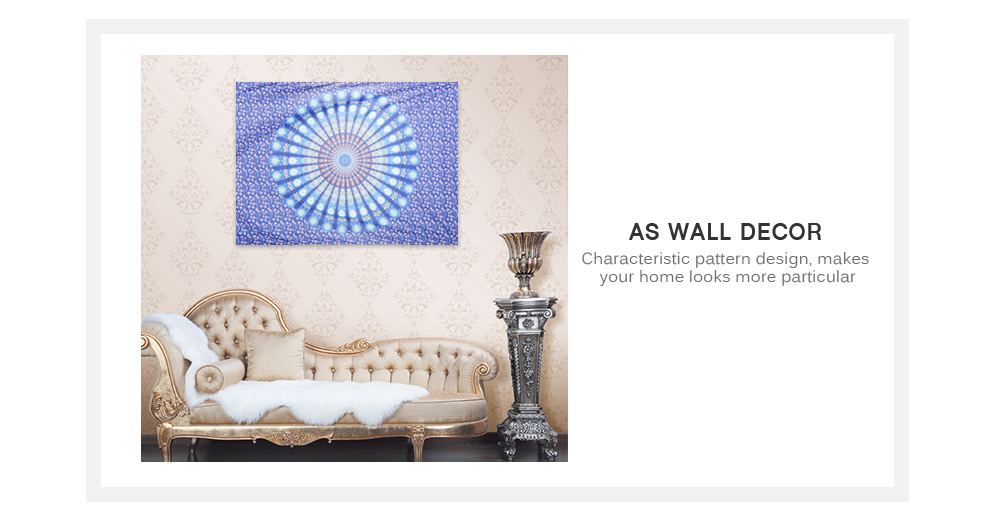 200 x 148cm Bohemian Style Thin Chiffon Beach Towel Wall Hanging Home Decor