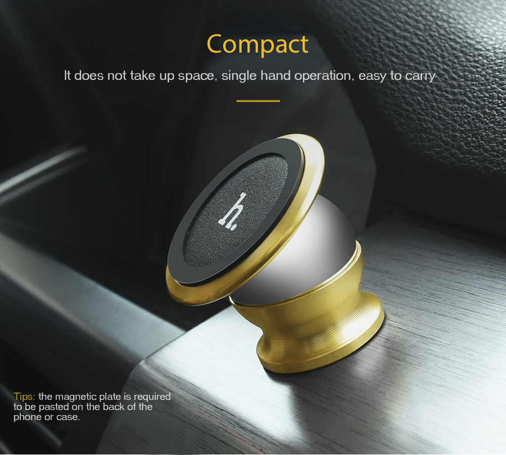 HOCO CA6 Creative Magnetic Car Phone Holder Mount Stand Bracket 360 Degree Rotation Adhesive Type HOCO CA6 Creative Magnetic Car Phone Holder Mount Stand Bracket 360 Degree Rotation Adhesive Type