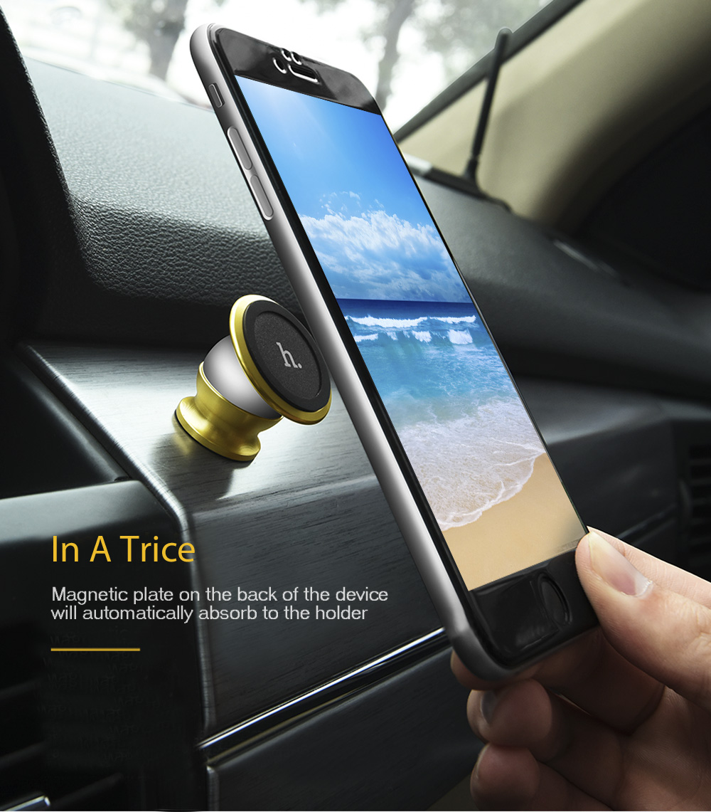 HOCO CA6 Creative Magnetic Car Phone Holder Mount Stand Bracket 360 Degree Rotation Adhesive Type HOCO CA6 Creative Magnetic Car Phone Holder Mount Stand Bracket 360 Degree Rotation Adhesive Type