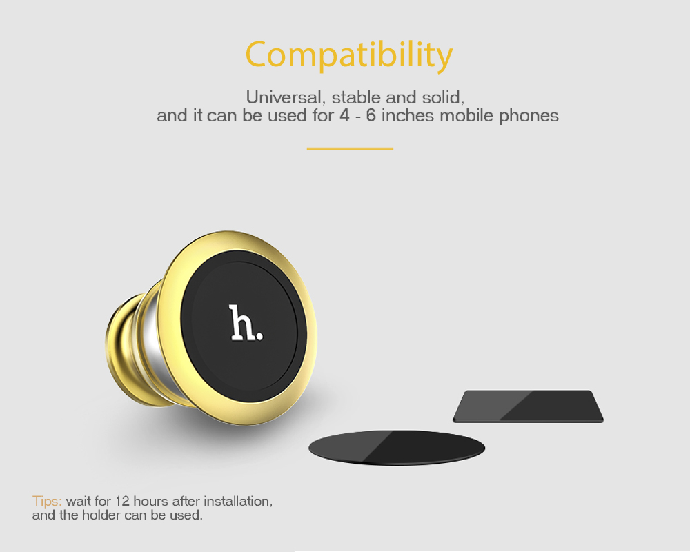 HOCO CA6 Creative Magnetic Car Phone Holder Mount Stand Bracket 360 Degree Rotation Adhesive Type HOCO CA6 Creative Magnetic Car Phone Holder Mount Stand Bracket 360 Degree Rotation Adhesive Type