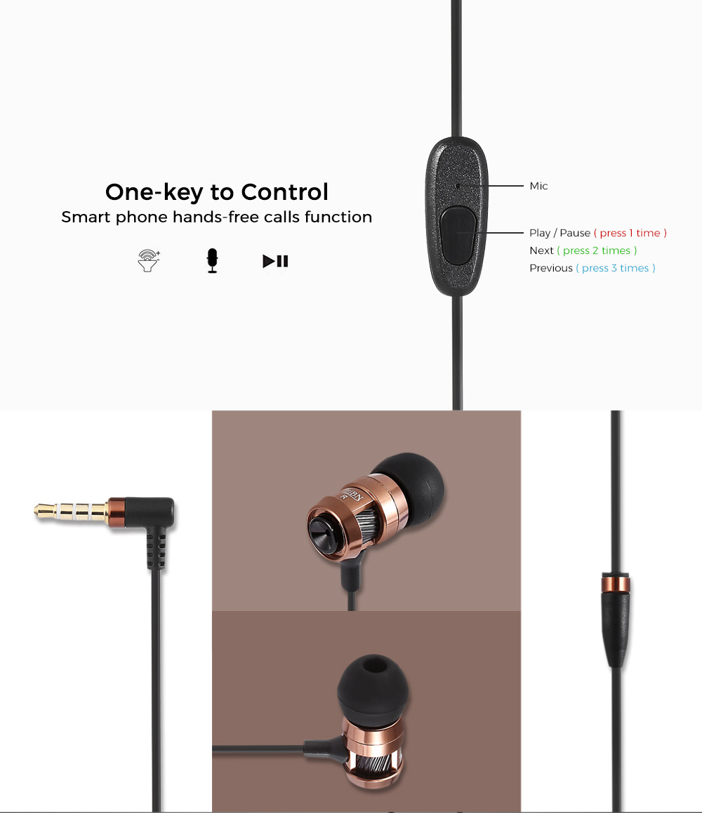 HIIBN HI400 3.5MM Rock Bass Stereo Wired In-ear Music Earphones HIIBN HI400 3.5MM Rock Bass Stereo Wired In-ear Music Earphones