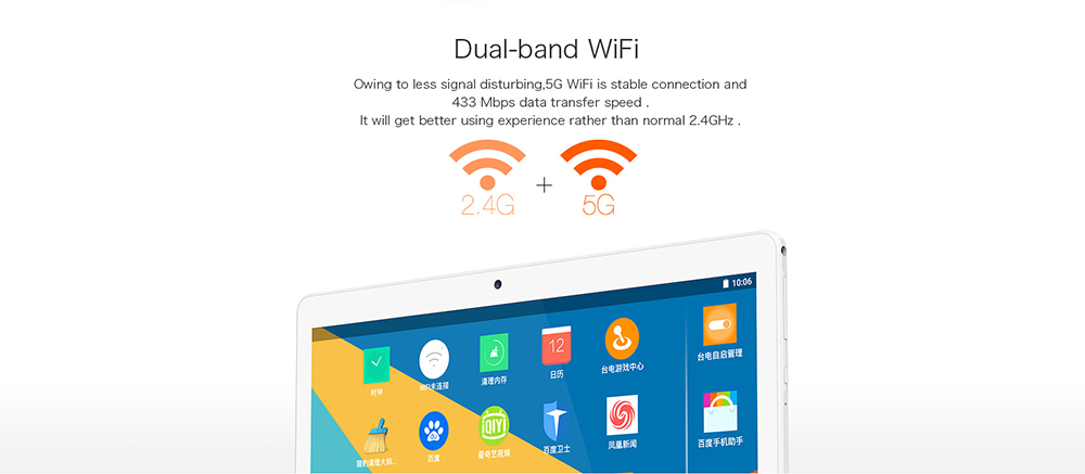 Teclast 98 Octa Core Dual 4G Phablet Android 6.0 10.1 inch MTK6753 1.5GHz 2GB RAM 32GB ROM OTG Cameras