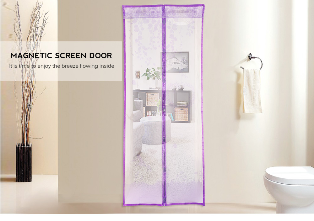 Couple Pattern Magnetic Screen Door Anti-mosquito Magnet Mesh Gate Couple Pattern Magnetic Screen Door Anti-mosquito Magnet Mesh Gate