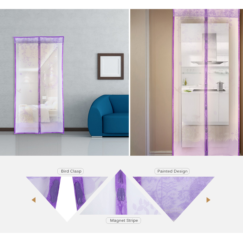 Couple Pattern Magnetic Screen Door Anti-mosquito Magnet Mesh Gate Couple Pattern Magnetic Screen Door Anti-mosquito Magnet Mesh Gate