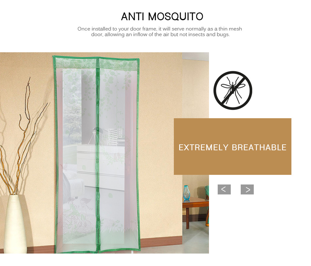 Bicycle Pattern Magnetic Screen Door Anti-mosquito Magnet Mesh Gate Bicycle Pattern Magnetic Screen Door Anti-mosquito Magnet Mesh Gate