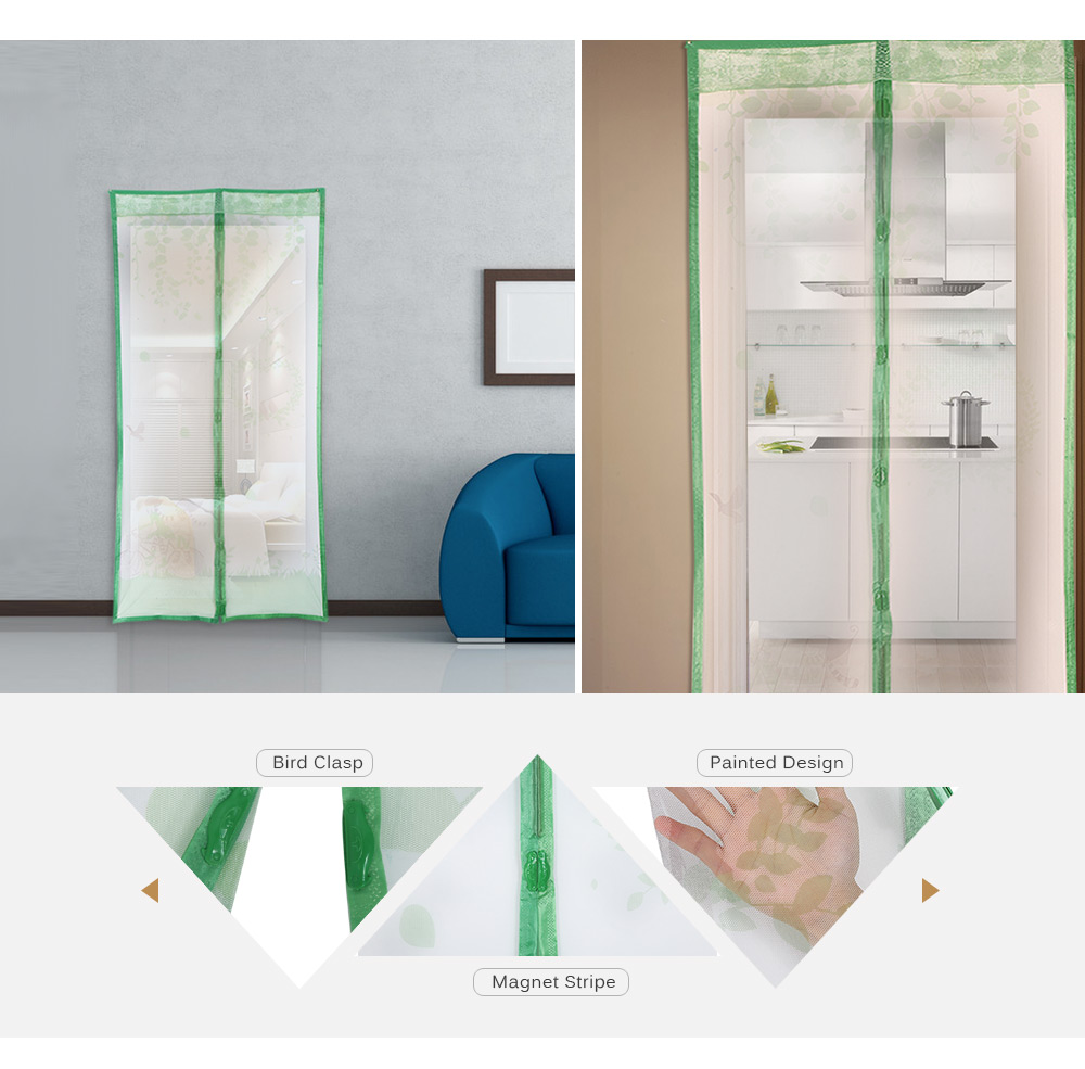 Bicycle Pattern Magnetic Screen Door Anti-mosquito Magnet Mesh Gate Bicycle Pattern Magnetic Screen Door Anti-mosquito Magnet Mesh Gate