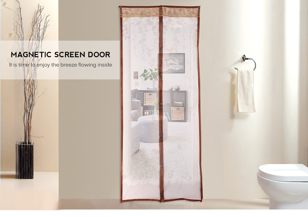 Petal Pattern Magnetic Screen Door Anti-mosquito Magnet Mesh Gate Petal Pattern Magnetic Screen Door Anti-mosquito Magnet Mesh Gate