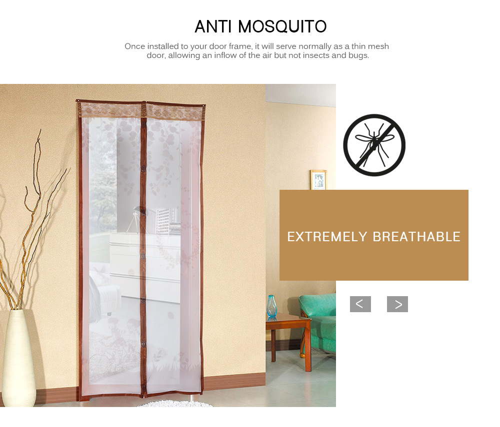 Petal Pattern Magnetic Screen Door Anti-mosquito Magnet Mesh Gate Petal Pattern Magnetic Screen Door Anti-mosquito Magnet Mesh Gate