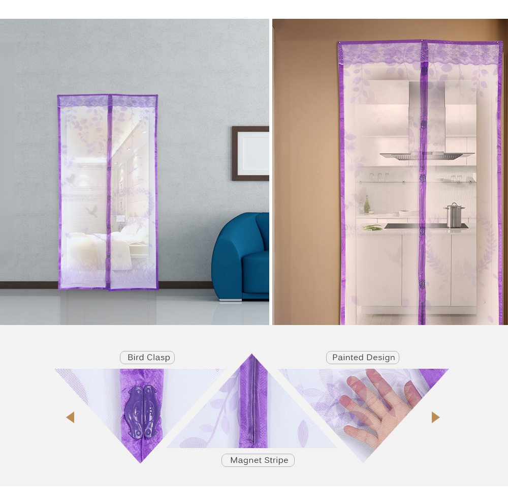 Bird Pattern Magnetic Screen Door Anti-mosquito Magnet Mesh Gate Bird Pattern Magnetic Screen Door Anti-mosquito Magnet Mesh Gate