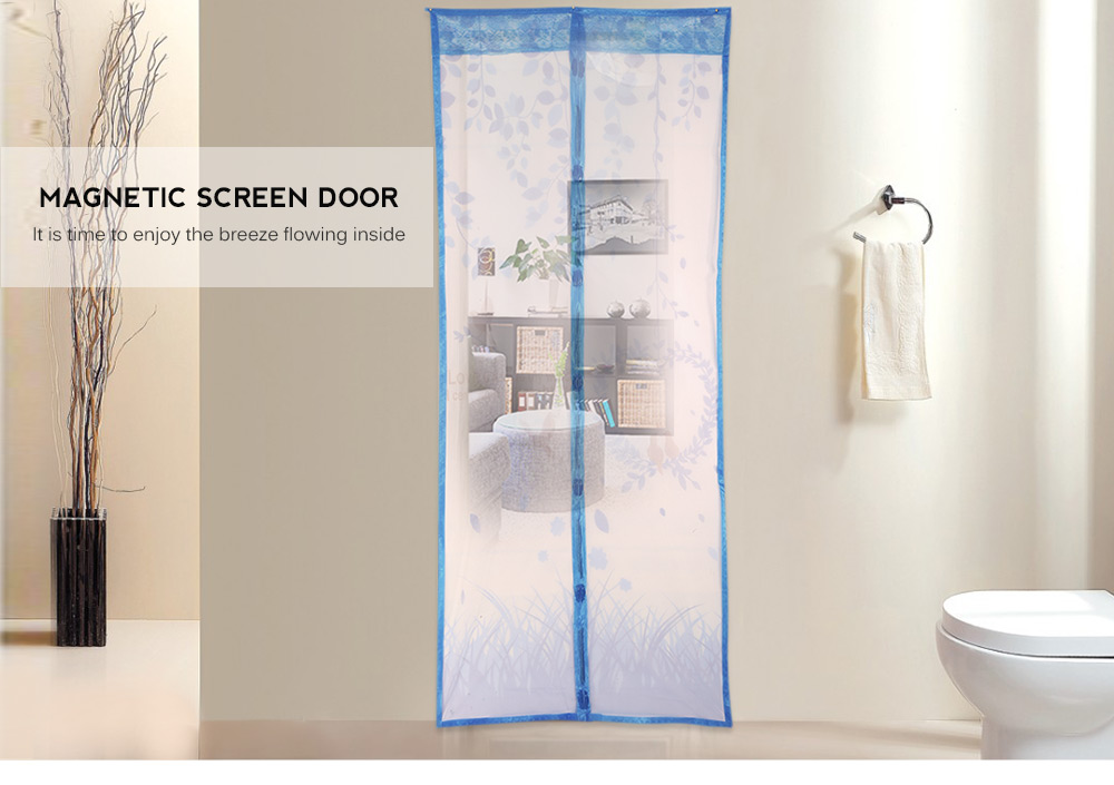 Love Pattern Magnetic Screen Door Anti-mosquito Magnet Mesh Gate Love Pattern Magnetic Screen Door Anti-mosquito Magnet Mesh Gate