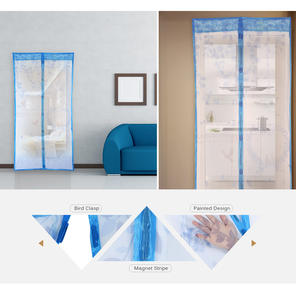 Love Pattern Magnetic Screen Door Anti-mosquito Magnet Mesh Gate Love Pattern Magnetic Screen Door Anti-mosquito Magnet Mesh Gate