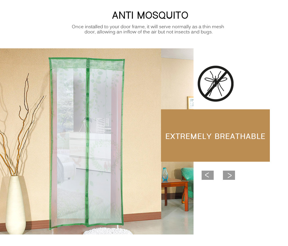 Flower Pattern Magnetic Screen Door Anti-mosquito Magnet Mesh Gate Flower Pattern Magnetic Screen Door Anti-mosquito Magnet Mesh Gate