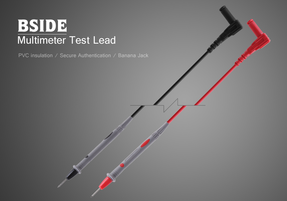 BSIDE T1001 Universal 1000V 10A Digital Multimeter Ultra-sharp Test Lead Kit BSIDE T1001 Universal 1000V 10A Digital Multimeter Ultra-sharp Test Lead Kit