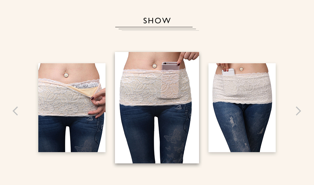 Anti-theft Elastic Women Lace Fanny Pack