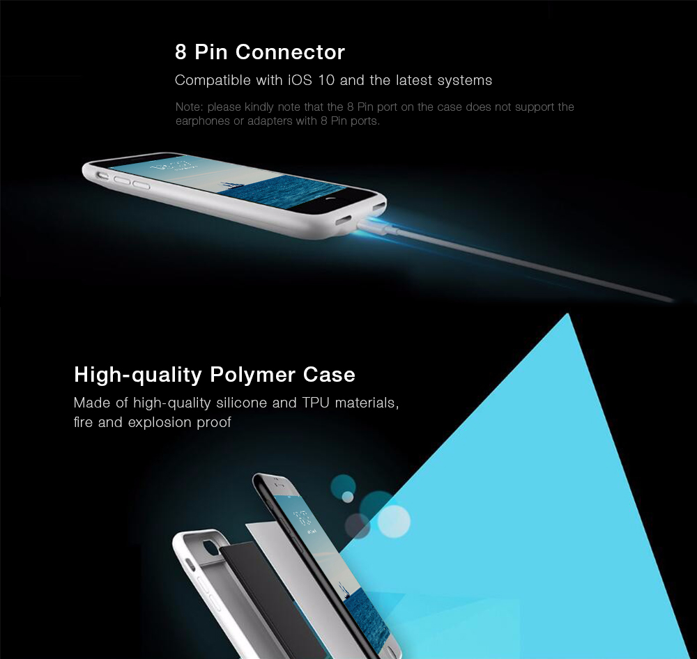 ROMOSS EN28 2800mAh Battery Case Portable Charging Cover with Metal Iron Plate for iPhone 7 4.7 inch ROMOSS EN28 2800mAh Battery Case Portable Charging Cover with Metal Iron Plate for iPhone 7 4.7 inch