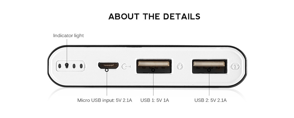 ROMOSS RT10 10000mAh Power Bank Ultra Slim Dual USB Output 2.1A Fast Charging Aluminum External Battery Charger ROMOSS RT10 10000mAh Power Bank Ultra Slim Dual USB Output 2.1A Fast Charging Aluminum External Battery Charger