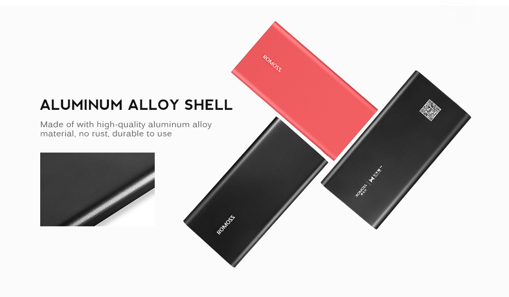 ROMOSS RT10 10000mAh Power Bank Ultra Slim Dual USB Output 2.1A Fast Charging Aluminum External Battery Charger ROMOSS RT10 10000mAh Power Bank Ultra Slim Dual USB Output 2.1A Fast Charging Aluminum External Battery Charger