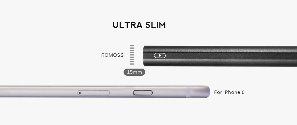 ROMOSS RT10 10000mAh Power Bank Ultra Slim Dual USB Output 2.1A Fast Charging Aluminum External Battery Charger