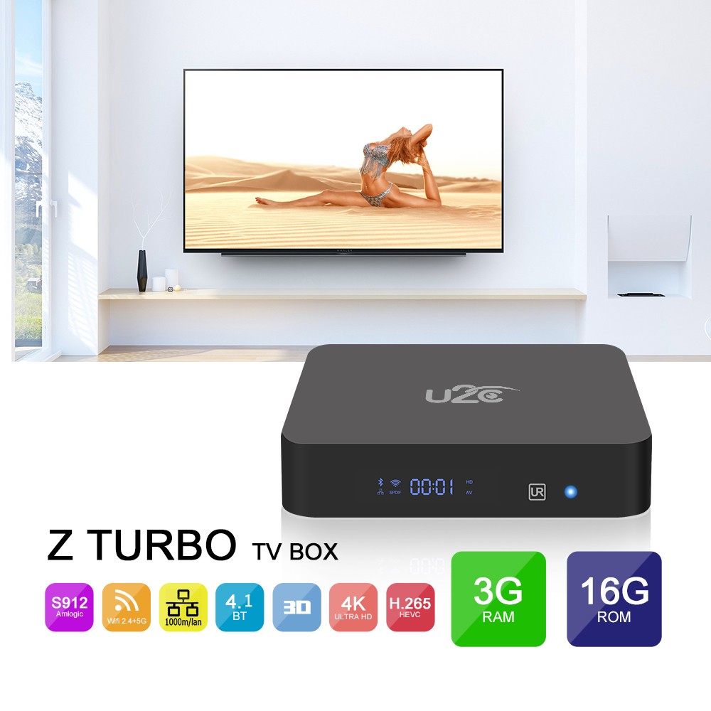 U2C Z - TURBO TV Box Support 2.4 / 5.8GHz WiFi Bluetooth 4.0 Android 7.1 U2C Z - TURBO TV Box Support 2.4 / 5.8GHz WiFi Bluetooth 4.0 Android 7.1