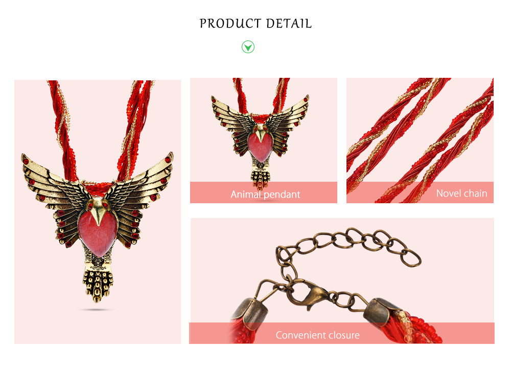 Bohemia Women Animal Pendant Necklace Bohemia Women Animal Pendant Necklace