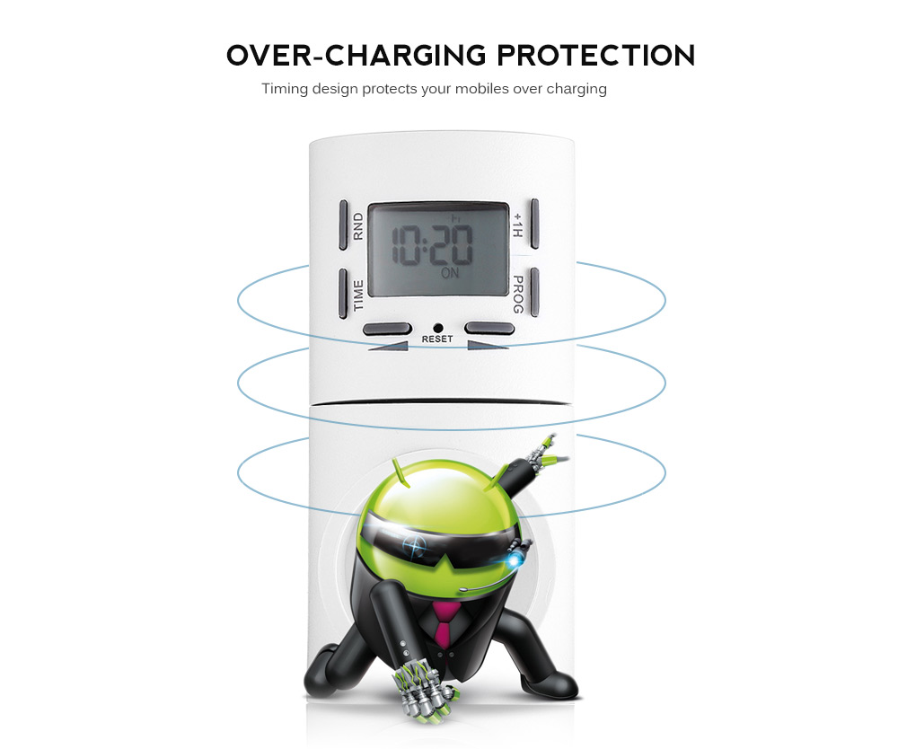 7-day Digital Programmable Smart Wall Socket Plug-in Timer Switch
