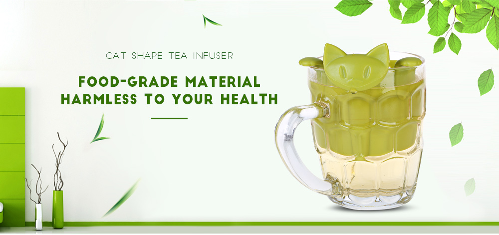 Cat Shape Tea Infuser Plastic Strainer Hole Filter Cat Shape Tea Infuser Plastic Strainer Hole Filter