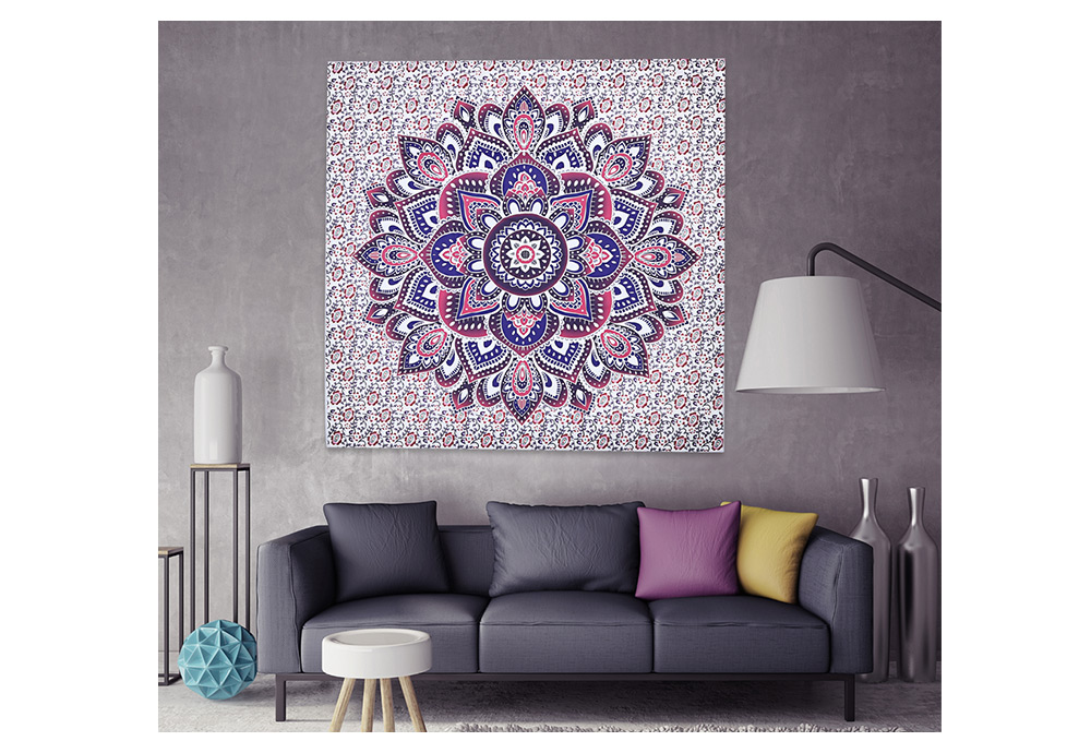 148 x 148cm Lotus Pattern Beach Towel Wall Tapestry Home Decor 148 x 148cm Lotus Pattern Beach Towel Wall Tapestry Home Decor