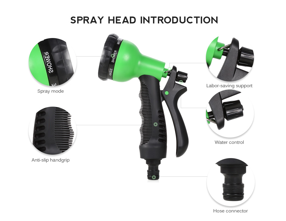 Garden Expandable Magic Flexible Water Hose Spray Nozzle 25 / 50 / 75 / 100ft