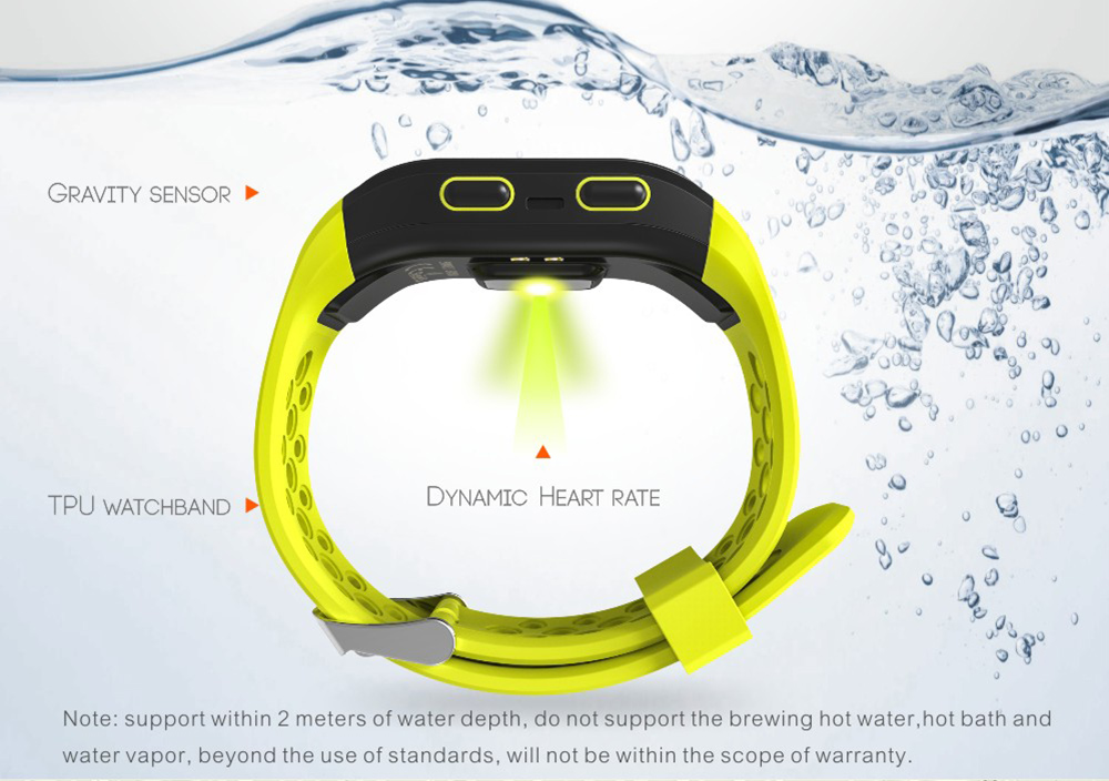 S908 GPS Smartband Heart Rate / Sleep Monitor Sedentary Reminder Pedometer IP68 Waterproof