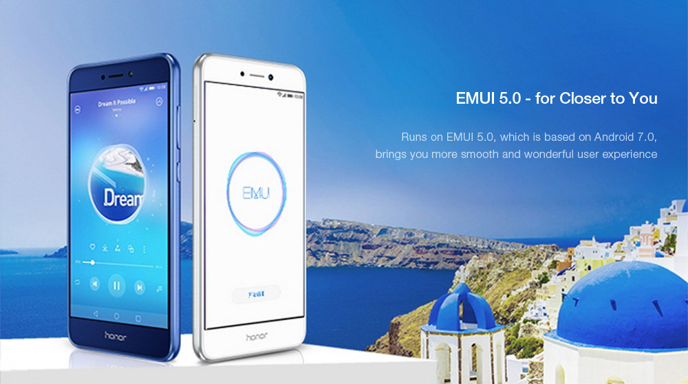 Huawei Honor 8 Lite ( PRA - AL00X ) 4G Smartphone 5.2 inch EMUI 5.0 Kirin 655 Octa Core 2.1GHz 4GB RAM 64GB ROM Fingerprint Sensor WiFi Direct OTG