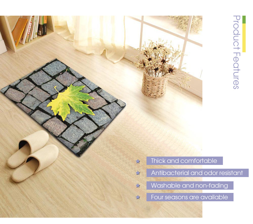 Rectangular Bedroom Toilet Non-slip Mat Carpet Rectangular Bedroom Toilet Non-slip Mat Carpet