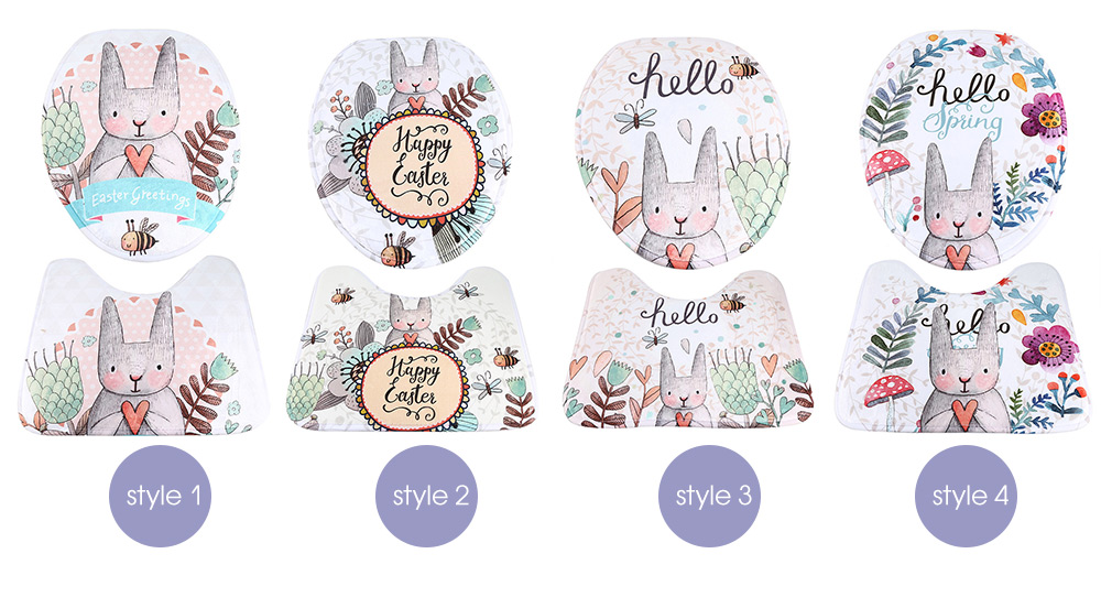 2 PCS Toilet Seat Decoration Pad 2 PCS Toilet Seat Decoration Pad