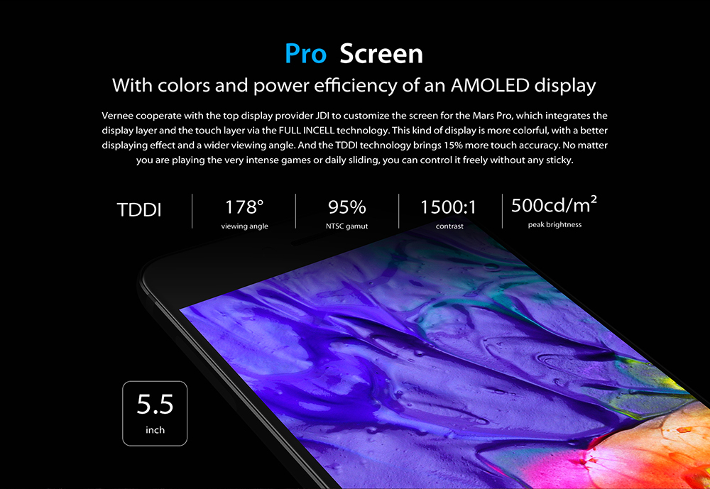 Vernee Mars Pro 4G Phablet Android 7.0 5.5 inch Helio P25 Octa Core 2.5GHz 6GB RAM 64GB ROM Fingerprint Sensor 13.0MP Rear Camera Full Metal Body Vernee Mars Pro 4G Phablet Android 7.0 5.5 inch Helio P25 Octa Core 2.5GHz 6GB RAM 64GB ROM Fingerprint Sensor 13.0MP Rear Camera Full Metal Body