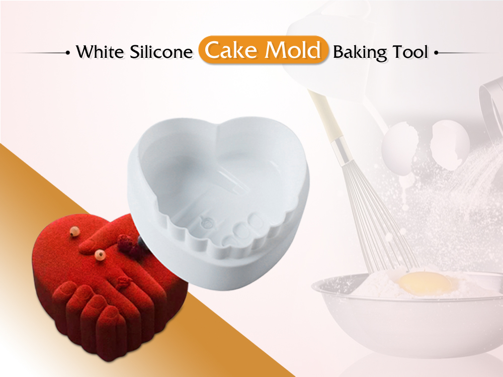 White Silicone Cake Mold Baking Tool White Silicone Cake Mold Baking Tool