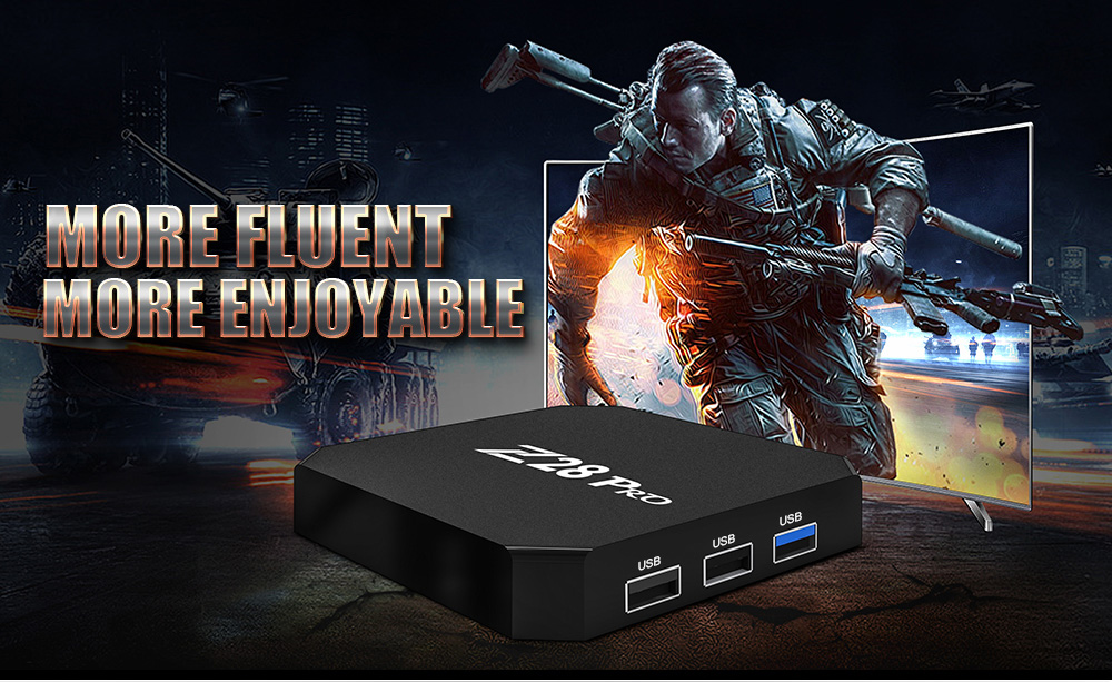 Z28 Pro RK3328 Cortex - A53 Smart TV Box Android 7.1 Support H.265 4K x 2K 1 + 8GB Z28 Pro RK3328 Cortex - A53 Smart TV Box Android 7.1 Support H.265 4K x 2K 1 + 8GB