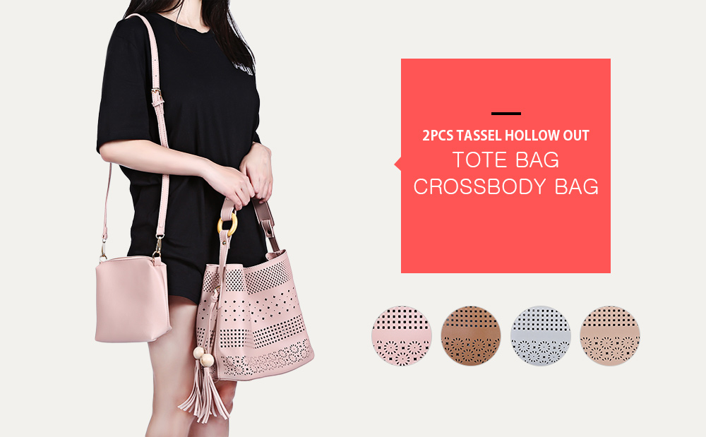 Tassel Hollow Out Tote Bag