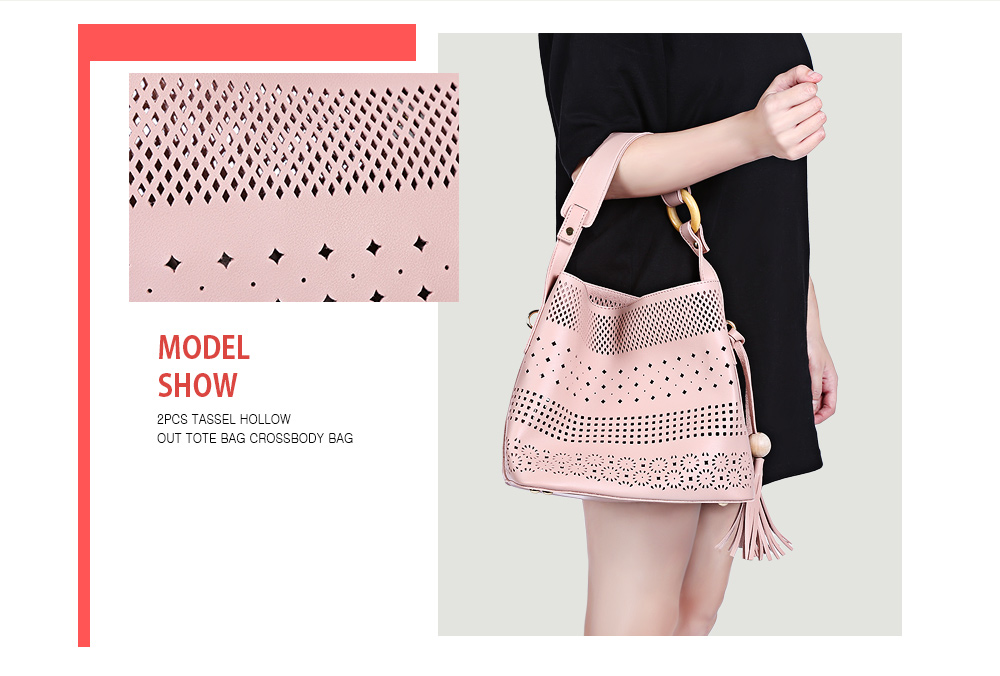 Tassel Hollow Out Tote Bag Tassel Hollow Out Tote Bag