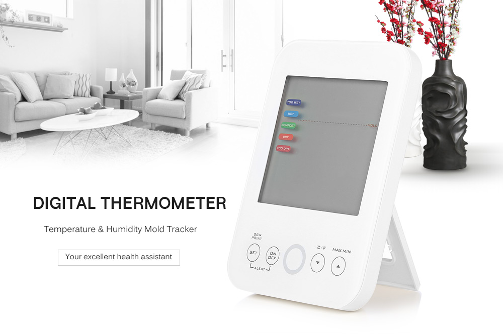 Digital Thermometer Indoor Mold Reminder Temperature and Humidity Hygrometer Digital Thermometer Indoor Mold Reminder Temperature and Humidity Hygrometer