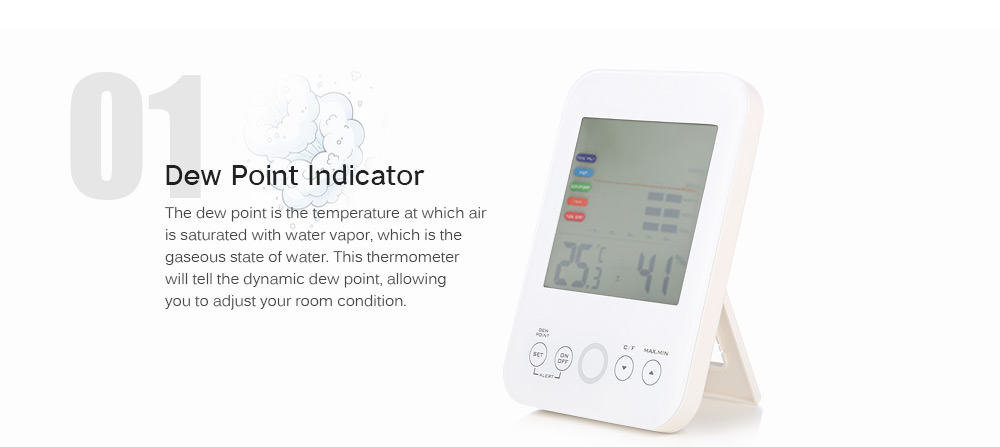 Digital Thermometer Indoor Mold Reminder Temperature and Humidity Hygrometer Digital Thermometer Indoor Mold Reminder Temperature and Humidity Hygrometer