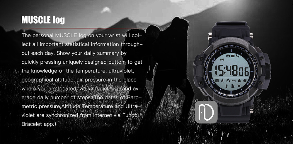 Zeblaze MUSCLE Smartwatch Bluetooth 4.0 Ultraviolet Monitoring Remote Camera Calories Consumption Calling Reminder Pedometer IP67 Waterproof Zeblaze MUSCLE Smartwatch Bluetooth 4.0 Ultraviolet Monitoring Remote Camera Calories Consumption Calling Reminder Pedometer IP67 Waterproof
